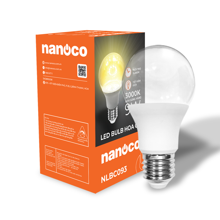 Bóng đèn Hoa Cúc LED A-Bulb E27 Nanoco