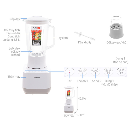 Máy xay sinh tố Panasonic MX-MG5351WRA