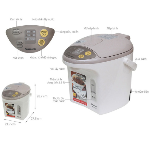 Bình thủy điện tử Panasonic NC-EG2200CSY