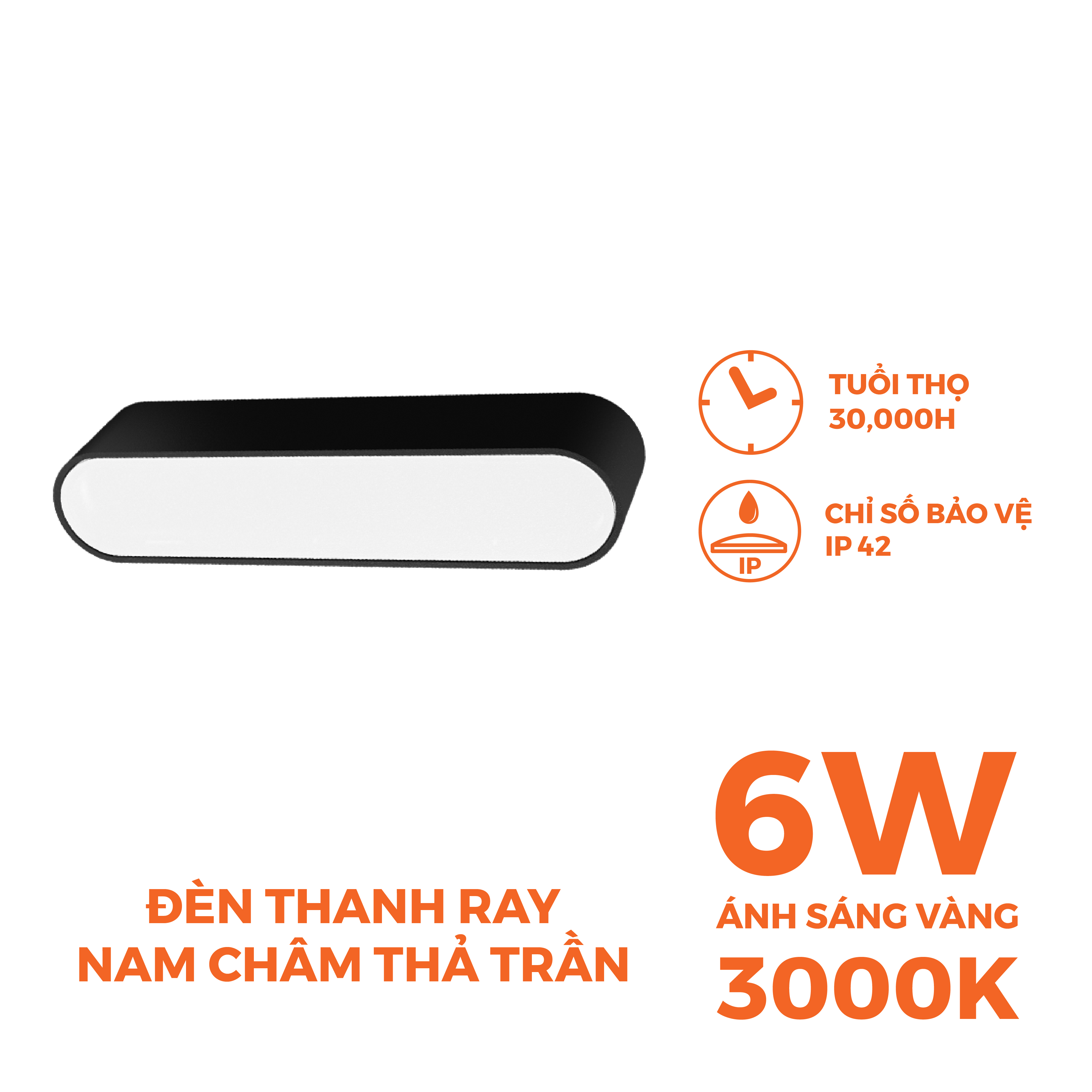 Đèn LED thanh ray nam châm 48V Nanoco