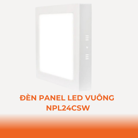 Đèn LED Panel ốp trần nổi vuông Nanoco