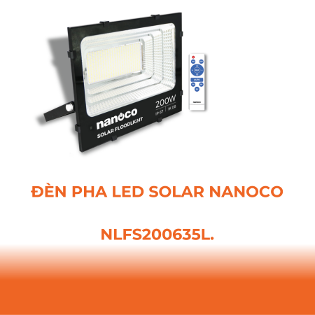 Đèn Pha LED Solar Nanoco