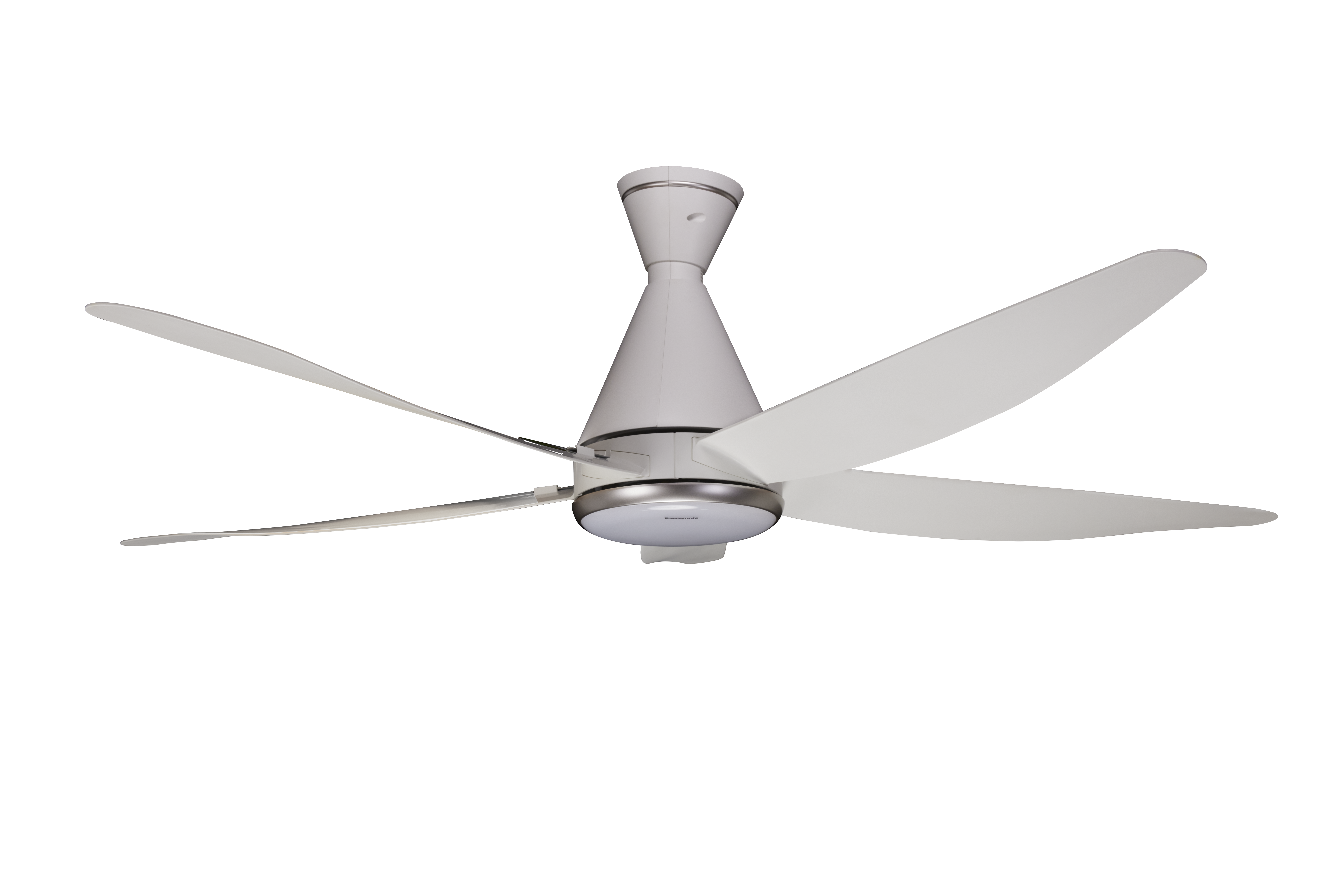 Quạt trần 5c, động cơ DC, màu trắng, đèn LED, remote