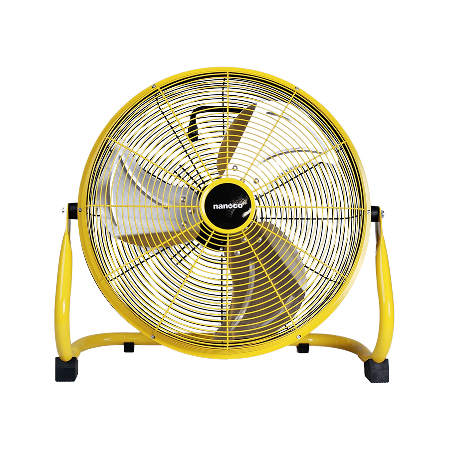 Quạt sạc sàn, màu vàng, NRF1230L