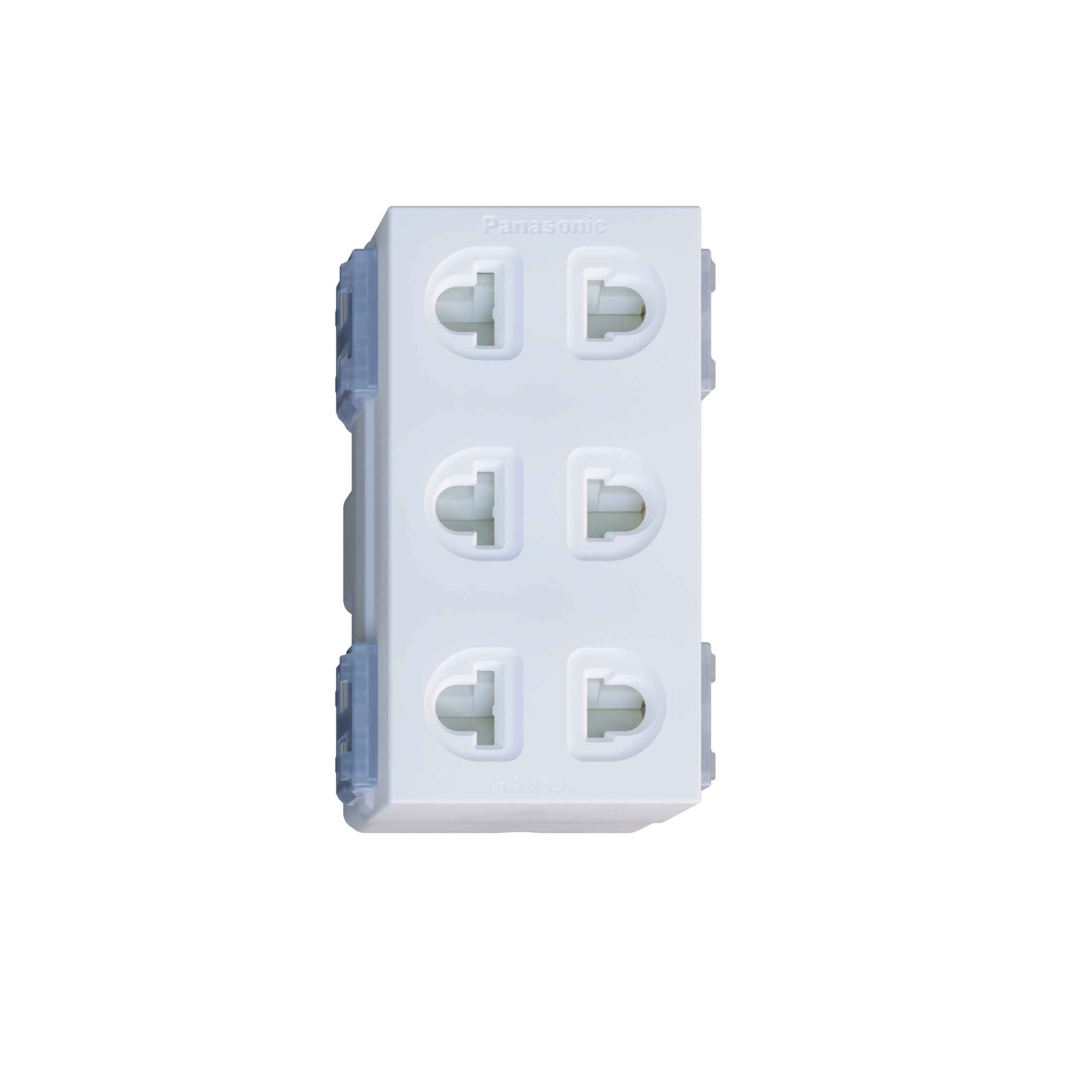 Wide_Bộ 3 ổ cắm 2 chấu có màn che