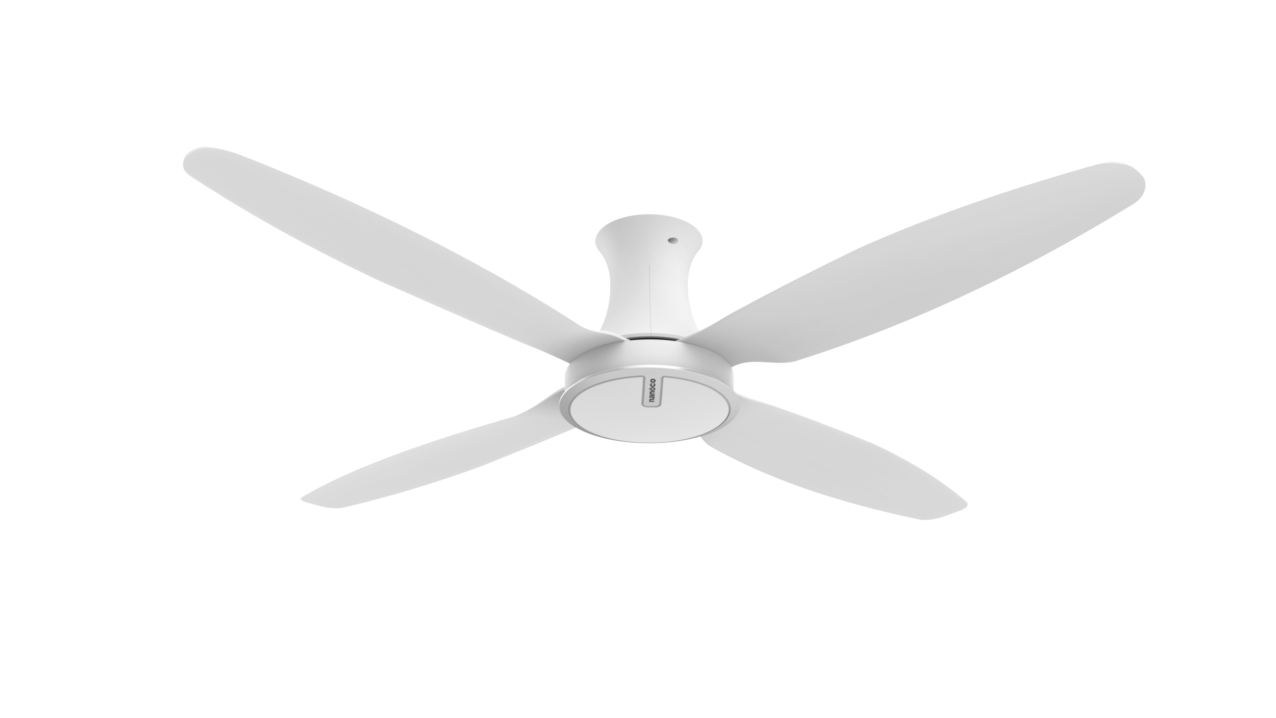 Quạt trần 4 cánh nhựa, động cơ BLDC, ti 23cm