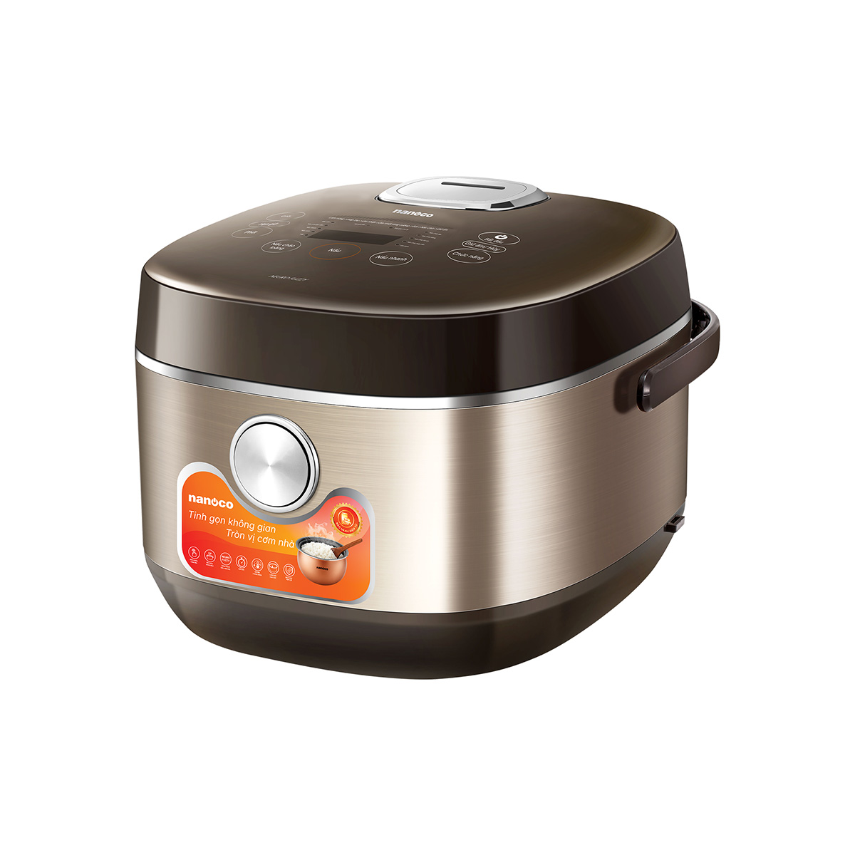 Nồi cơm điện tử, 1.8L, màu vàng đồng