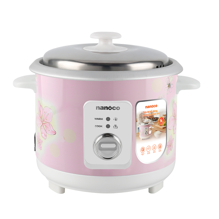 Nồi cơm điện nắp rời, 1.8L, không phủ chống dính