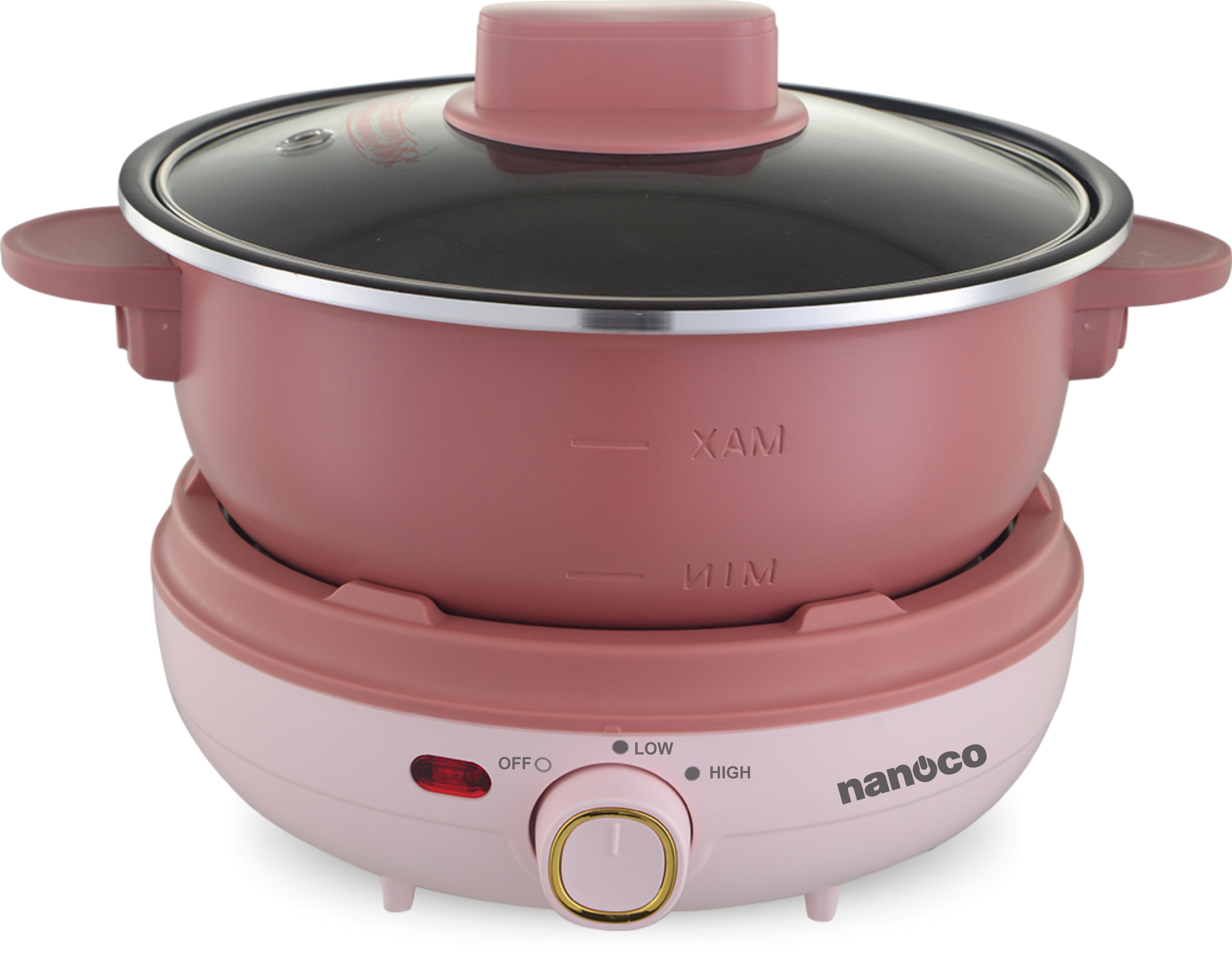 Nồi điện đa năng, 3L, màu hồng