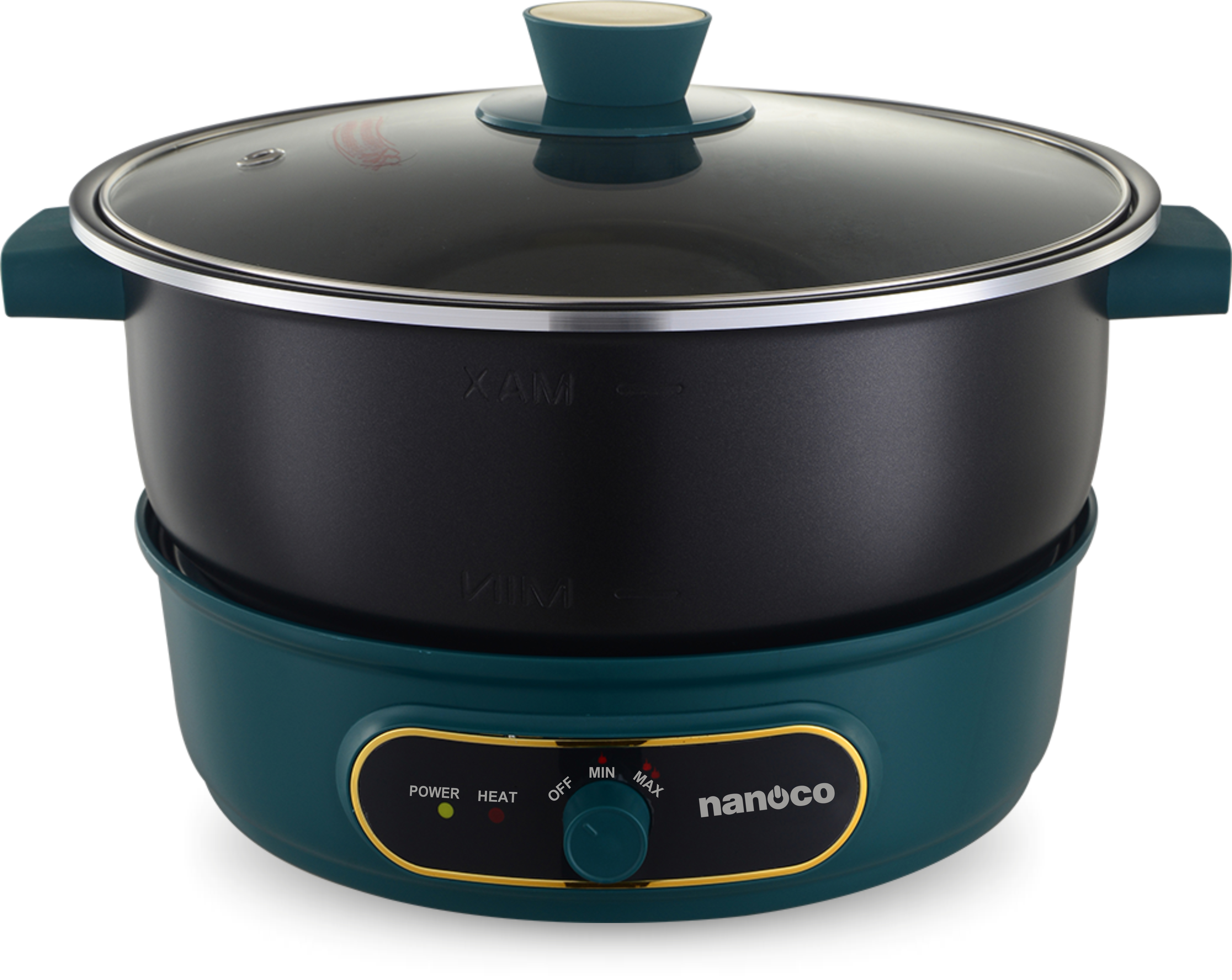 Nồi điện đa năng, 5L, màu xanh lá